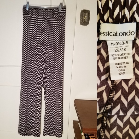 Jessica London Pants - Wide leg palazzo pants -Sz 26/28